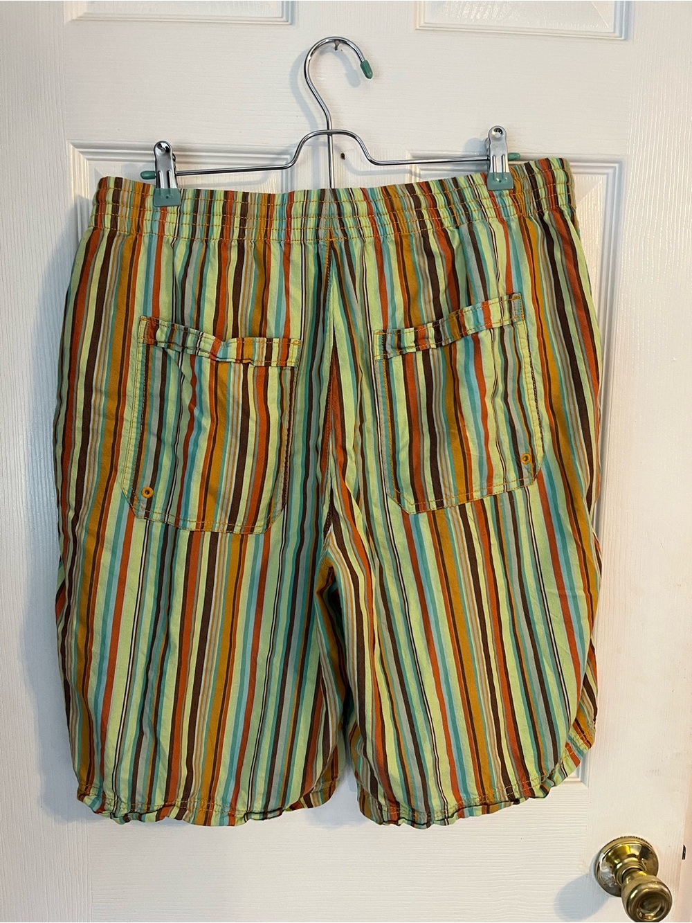 Free People Women’s Striped Casual Shorts - Multi-Color - Picture 3 of 4